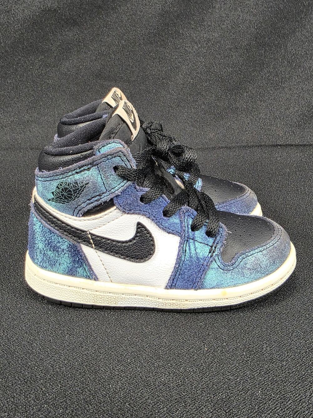 Nike Air Jordan 1 Retro High OG Tie Dye Toddler Shoes Size 6C